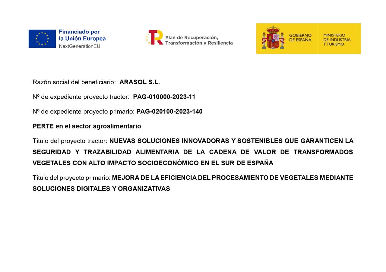 Expediente PAG-020100-2023-140 - PERTE agroalimentario