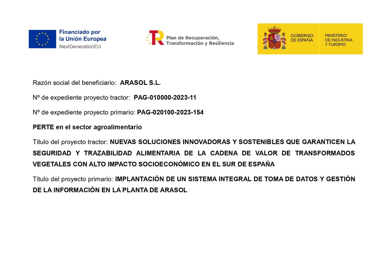 Expediente PAG-020100-2023-154 - PERTE agroalimentario